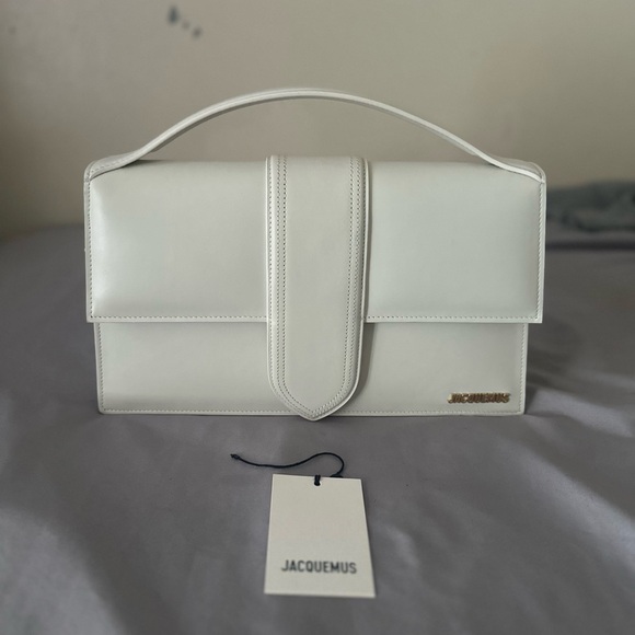 Jacquemus White Leather Clutch - Picture 1 of 10
